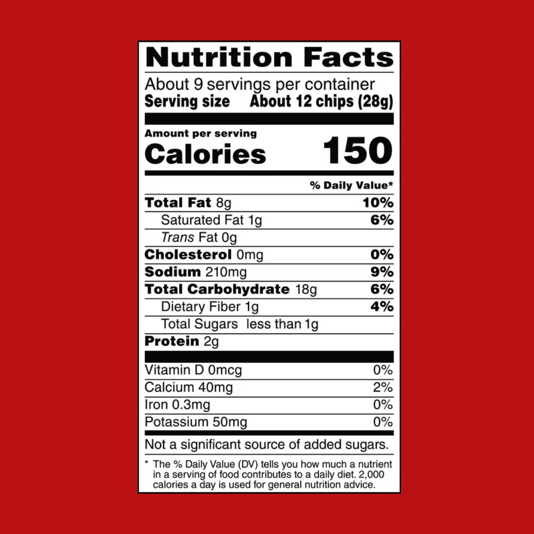 Doritos Nacho Cheese XVL Nutrition Facts | J&J Vending SF Office Snacks and Beverage Delivery Service Edit alt text