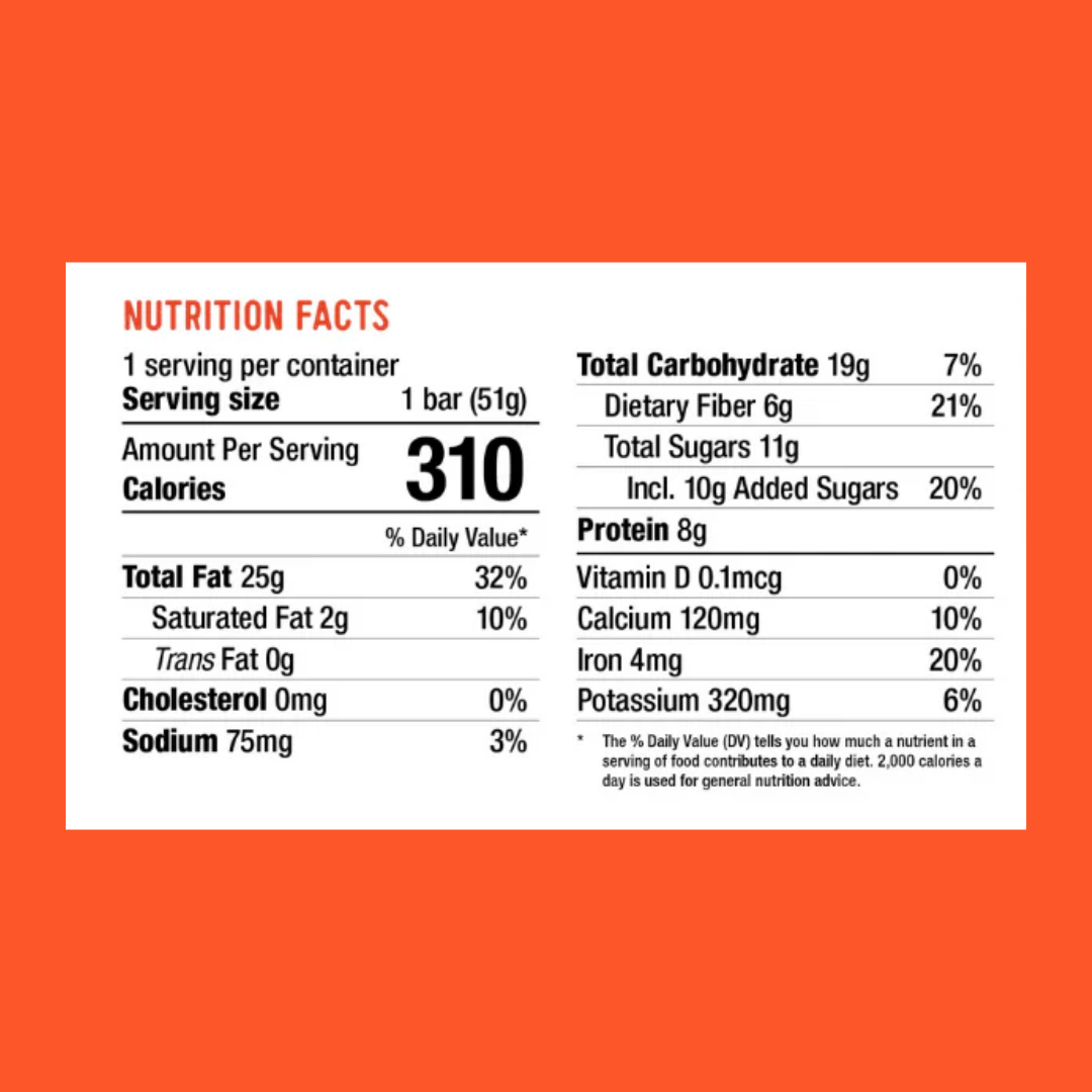 Taos Bakes Pecan Praline and Maple Syrup Nutrition Facts | J&J Vending SF Office Snacks and Beverage Delivery Service
