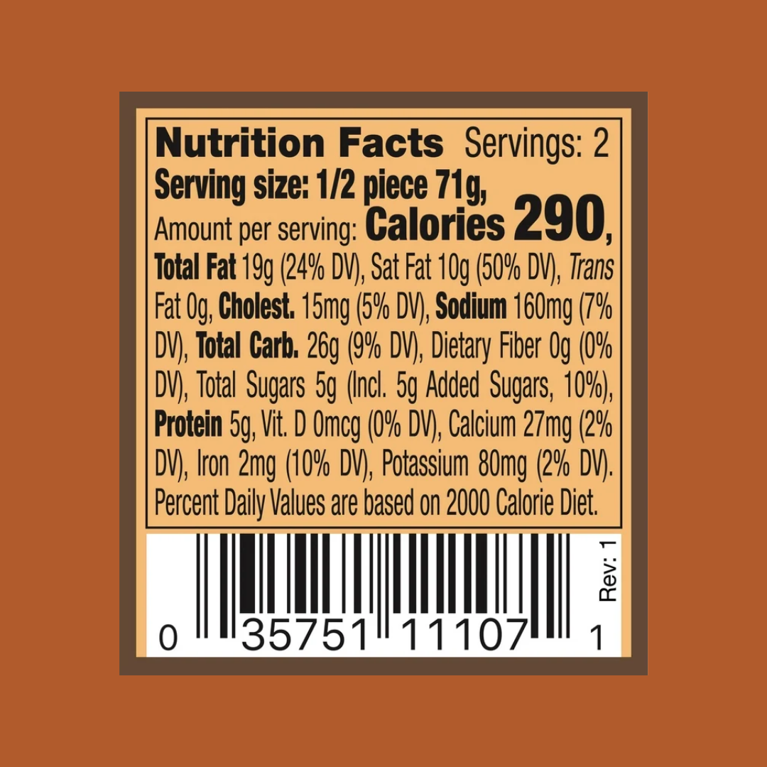 Bon Appetit Bear Claw Nutrition Facts | J&J Vending SF Office Snacks and Beverage Delivery Service