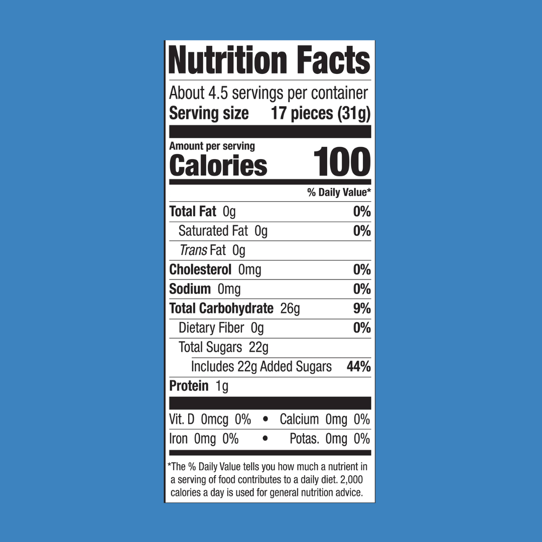 Nerds Gummy Clusters Nutrition Facts | J&J Vending SF Office Snacks and Beverage Delivery Service Edit alt text