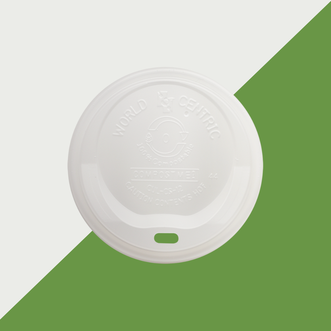 World Centric 10-24oz Hot Cup Lid | San Francisco Office Coffee Delivery Service