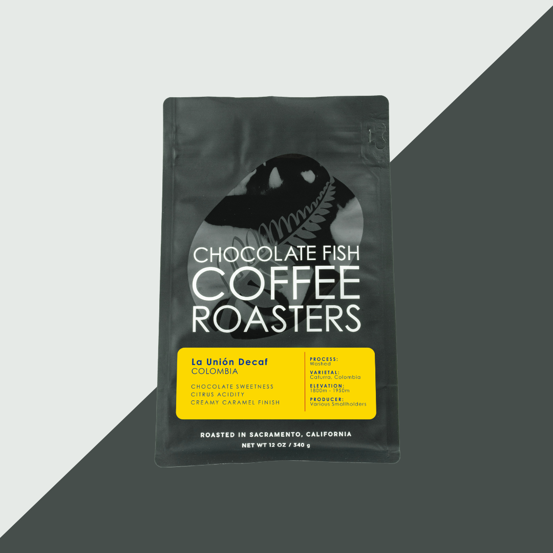 SF Office Coffee Delivery Service | Chocolate Fish Coffee Roasters La Union Decaf Whole Bean Coffee