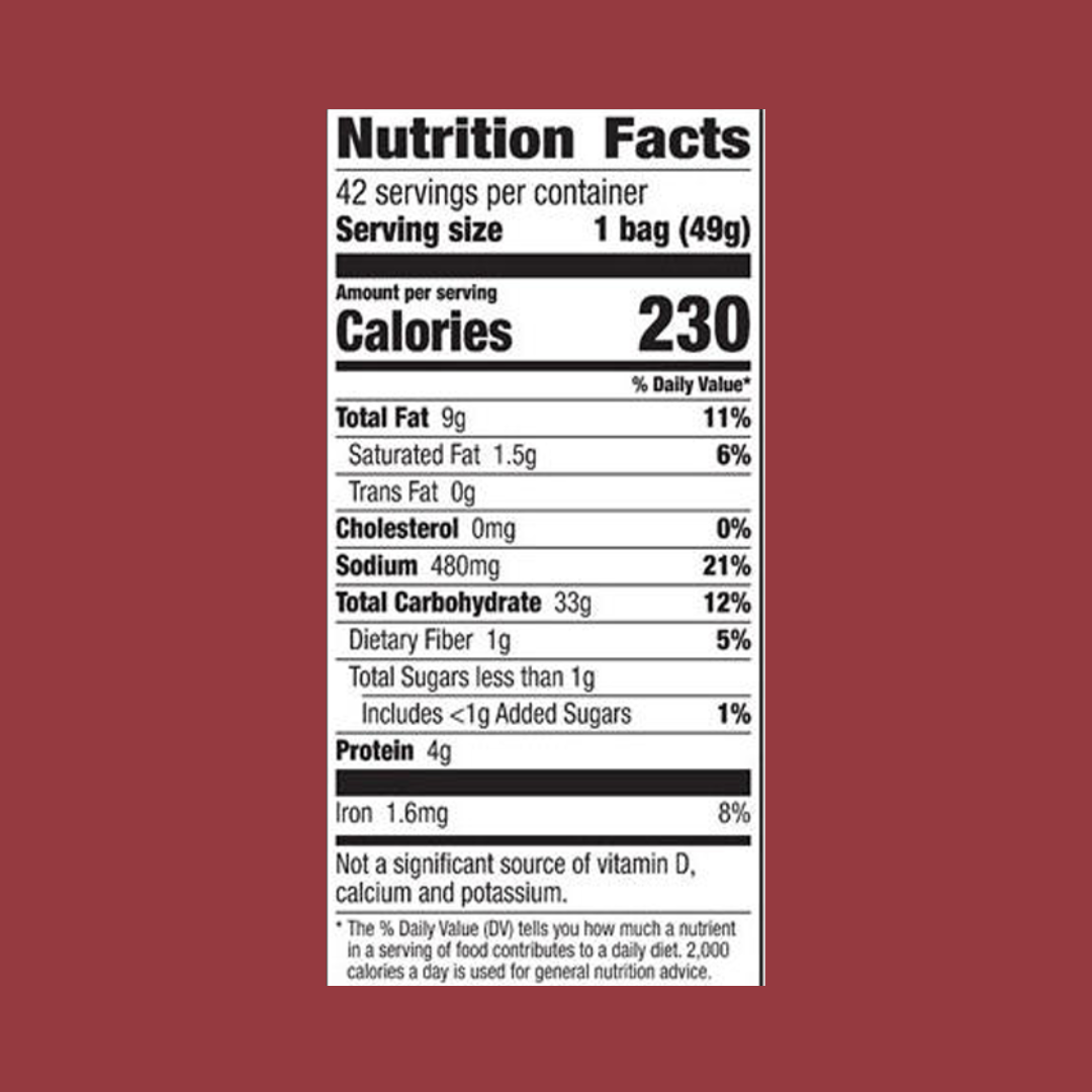 Gardetto's Original Snack Mix Nutrition Facts | J&J Vending SF Office Pantry Snacks and Beverage Delivery Service