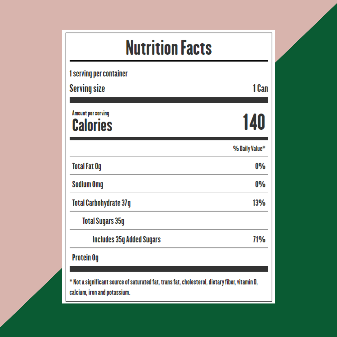 Peace Tea Razzlberry Nutrition Facts | J&J Vending Office Snack and Beverage Delivery Service