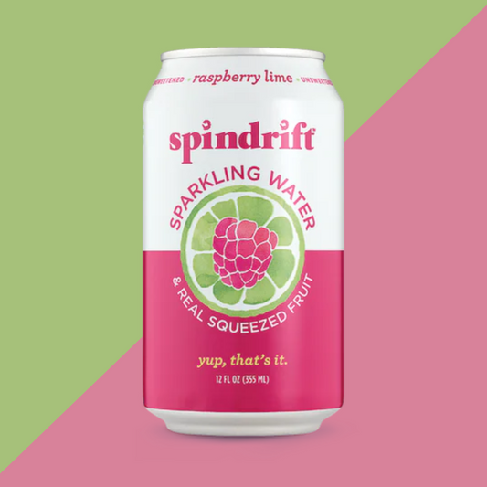 Spindrift Sparkling Water Raspberry Lime | J&J Vending SF Office Snack and Beverage Delivery Service