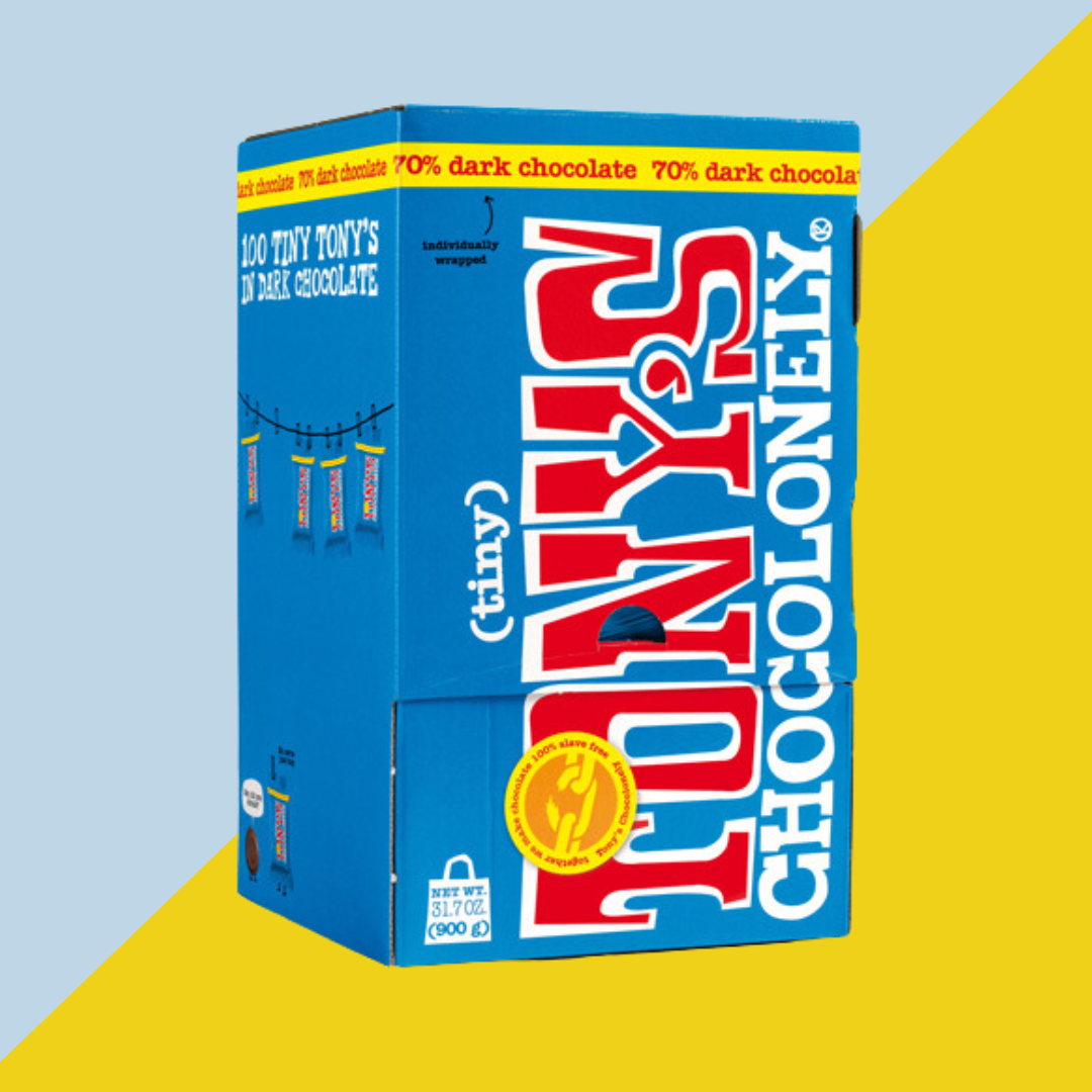 Tony's Chocolonely 70% Dark Chocolate Bites 100ct | J&J Vending SF Office Snacks and Beverage Delivery Service