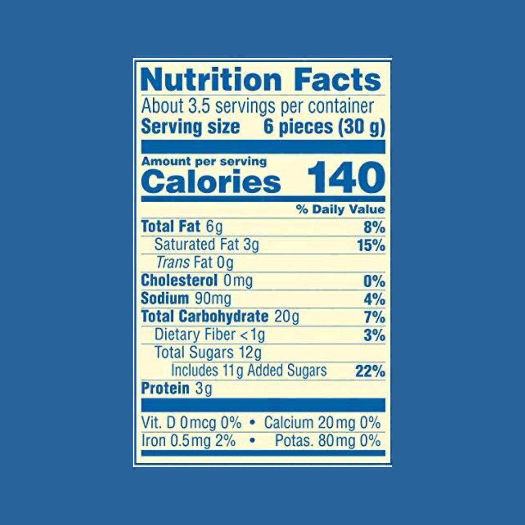 Butterfinger Minis Nutrition Facts | J&J Vending SF Office Snacks and Beverage Delivery Service  Edit alt text