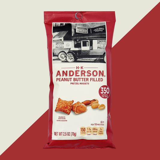 HK Anderson Peanut Butter Filled Pretzel Nuggets | J&J Vending SF Office Snacks and Beverage Delivery Service