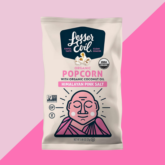 Lesser Evil Pink Himalayan Sea Salt Popcorn | J&J Vending SF Office Snacks and Beverage Delivery Service