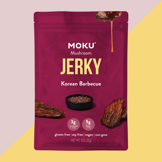 Moku Foods Mushroom Jerky Korean Barbecue | J&J Vending SF Office Snacks and Beverage Delivery Service