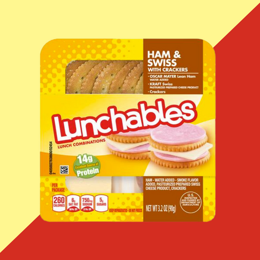 Lunchables Ham and Swiss Cheese with crackers | J&J Vending SF Office Snacks and Beverage Delivery Service