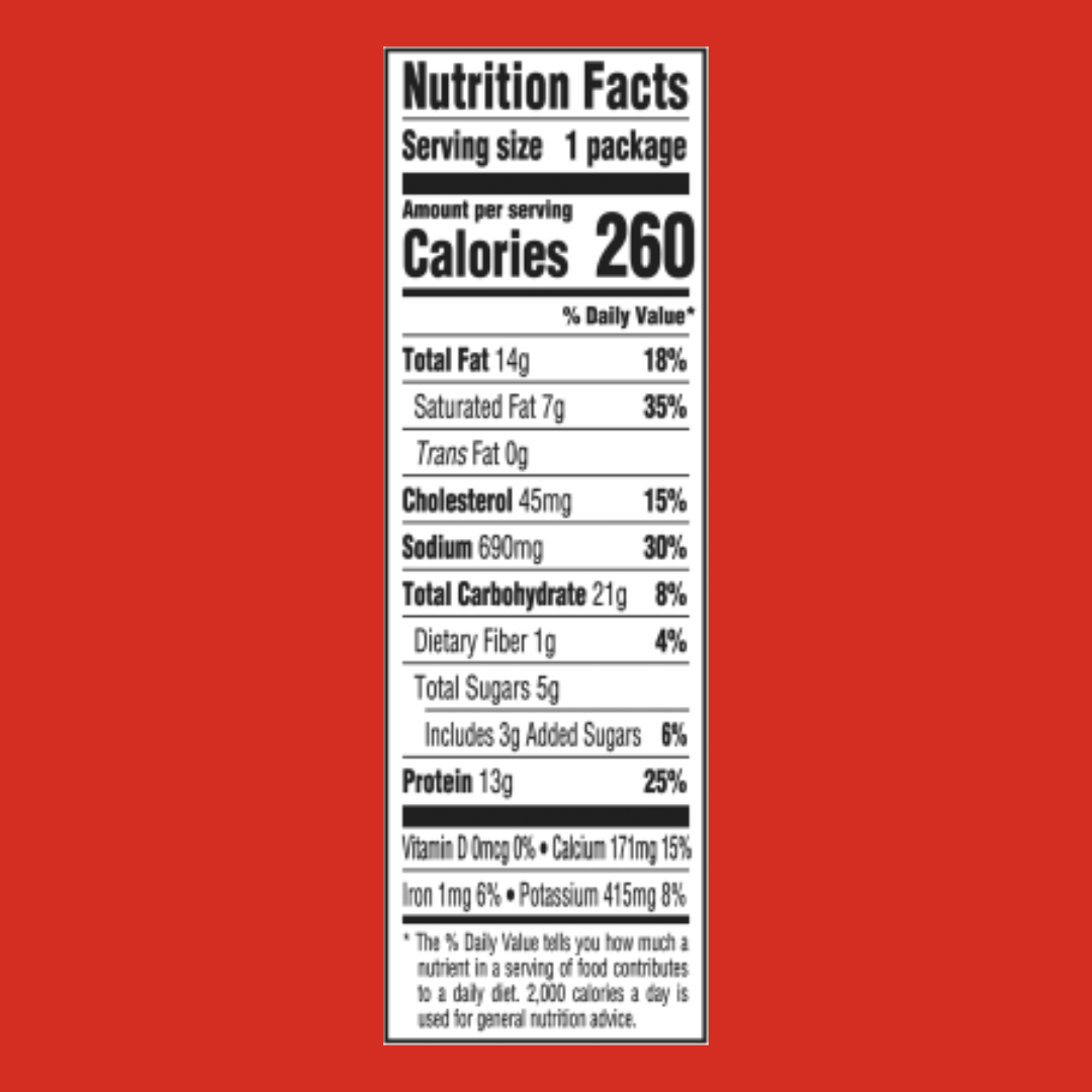 Lunchables Ham and Swiss Cheese with crackers Nutrition Facts | J&J Vending SF Office Snacks and Beverage Delivery Service