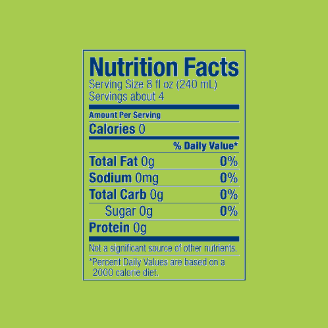 Polar Seltzer Sparkling Water Raspberry Lime Nutrition Facts | J&J Vending SF Office Snacks and Beverage Delivery Service