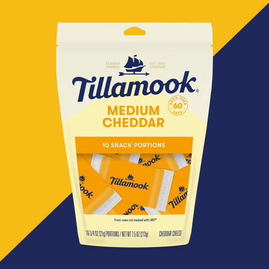 Tillamook Medium Cheddar Cheese Portion Packs | J&J Vending SF Office Snacks and Beverage Delivery Service