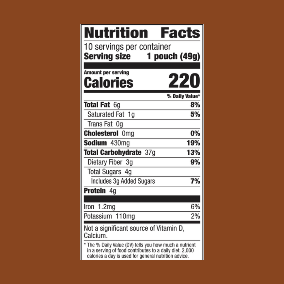 Chex Mix Traditional Savory Snack Mix Nutrition Facts | J&J Vending SF Office Pantry Snacks and Beverage Delivery Service