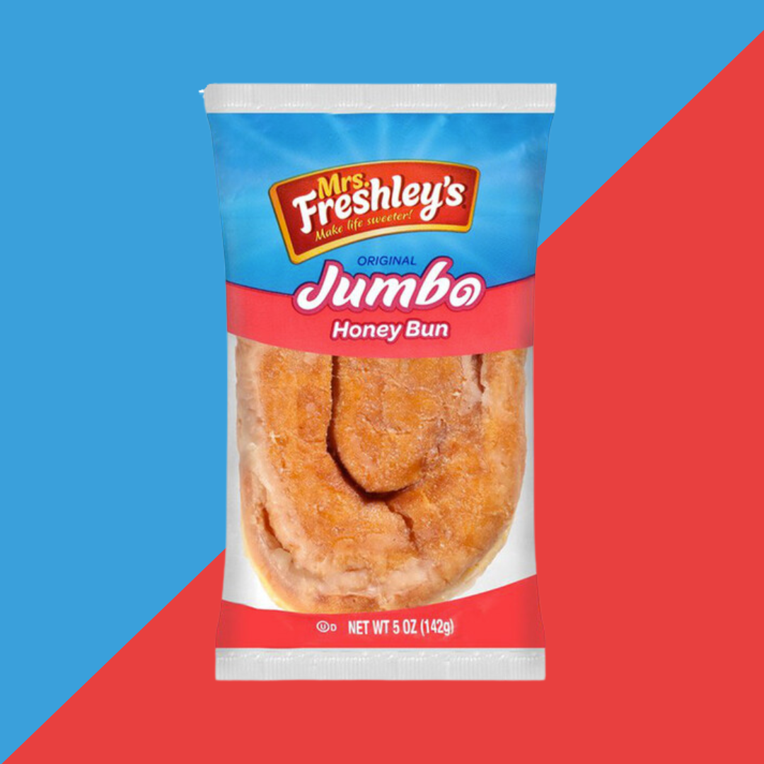 Mrs. Freshley's Jumbo Honey Bun | J&J Vending SF Office Pantry Snacks and Beverage Delivery Service