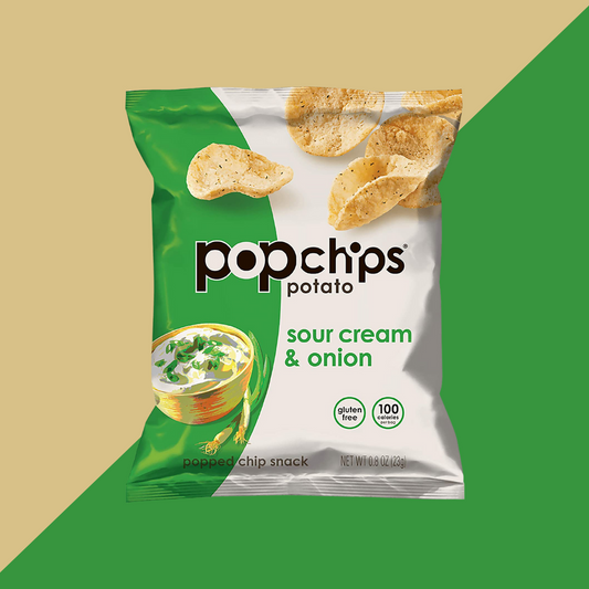 Popchips Potato Chips Sour Cream & Onion | J&J Vending SF Office Pantry Snacks and Beverage Delivery Service