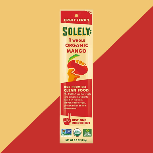 Solely Organic Mango Fruit Jerky Snack | J&J Vending SF Office Pantry Snacks and Beverage Delivery Service