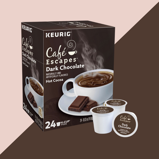 Cafe Escapes Dark Chocolate Hot Cocoa Kcups 24ct | J&J Vending SF Office Snack and Beverage Delivery Service