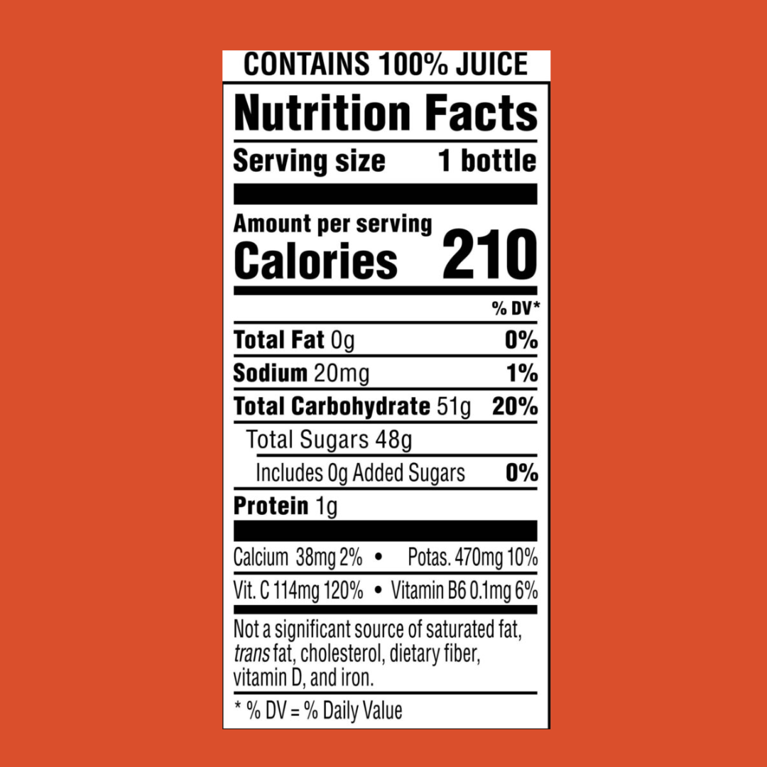 Dole 100% Apple Juice Nutrition Facts | J&J Vending SF Office Snack and Beverage Delivery Service