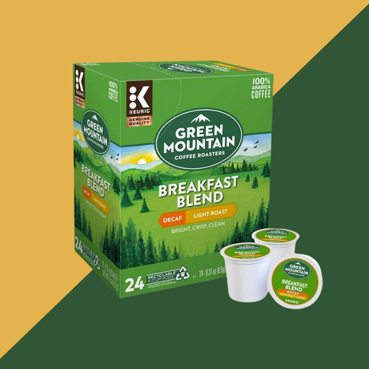 Green Mountain Breakfast Blend Decaf Light Roast Kcups 24ct | J&J Vending SF Office Snack and Beverage Delivery Service