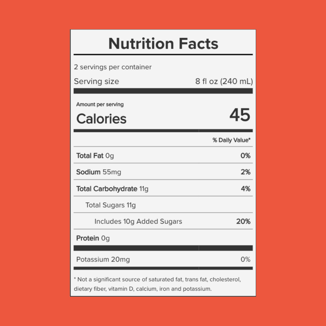 Minute Maid Aguas Frescas Strawberry Juice Nutrition Facts | J&J Vending SF Office Snack and Beverage Delivery Service