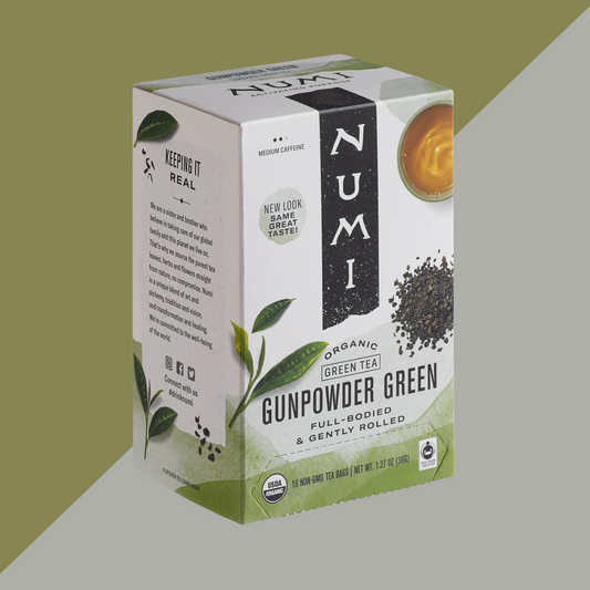 Numi Organic Gunpowder Green Tea 18ct | J&J Vending SF Office Snack and Beverage Delivery Service