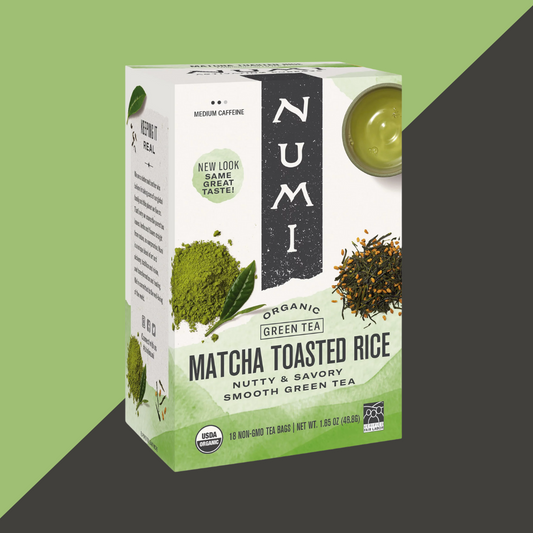 Numi Organic Matcha Toasted Rice Green Tea 18ct | J&J Vending SF Office Snack and Beverage Delivery Service