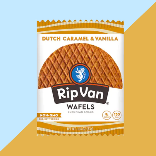 Rip Van Wafels Dutch Caramel & Vanilla Cookie Wafel | J&J Vending SF Office Pantry Snacks and Beverage Delivery Service