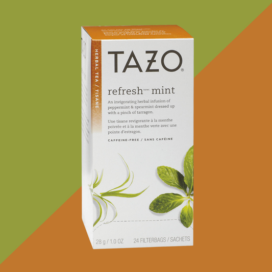 Tazo Refresh Mint Tea Caffeine Free 24ct | J&J Vending SF Office Snack and Beverage Delivery Service