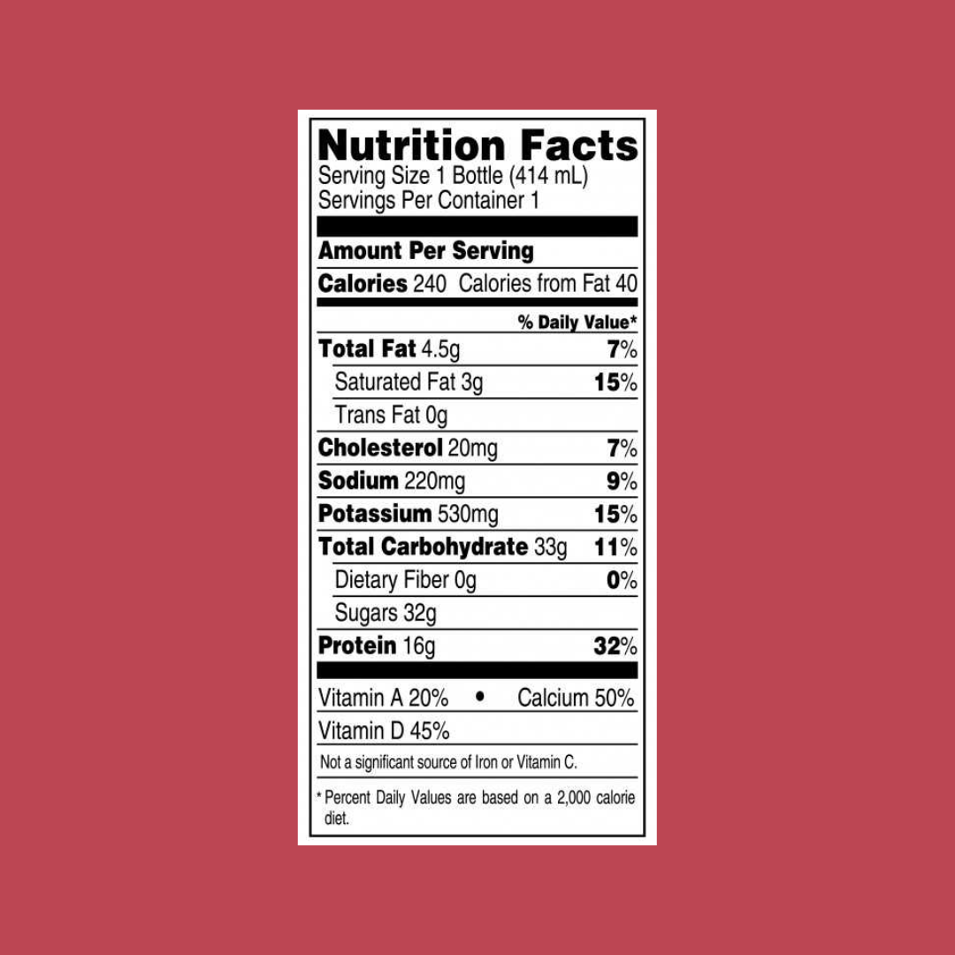 YUP Strawberry Milk Nutrition Facts | J&J Vending SF Office Snacks and Beverage Delivery Service