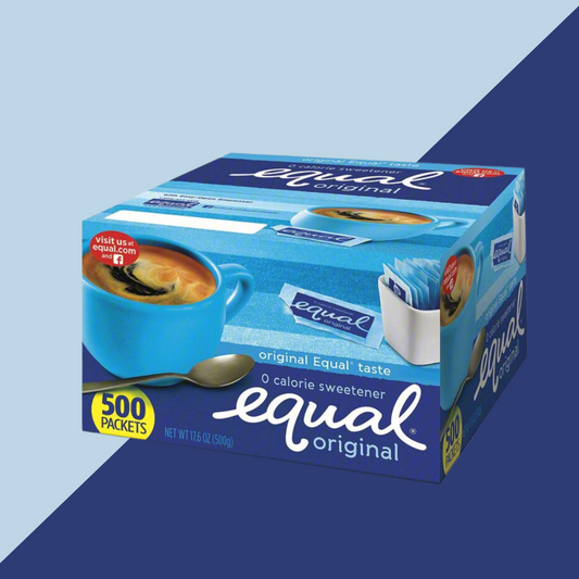 Equal sweetener - blue packet sugar alternative. 500ct