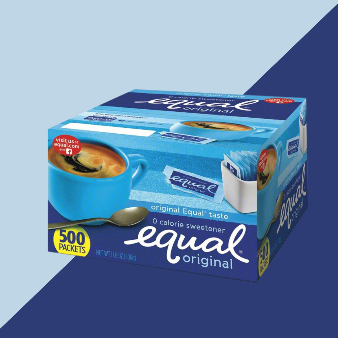 Equal sweetener - blue packet sugar alternative. 500ct