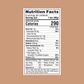Clif Builders Protein Bar Chocolate Peanut Butter Nutrition Label | J&J Vending SF Office Pantry Snacks and Beverage Delivery Service
