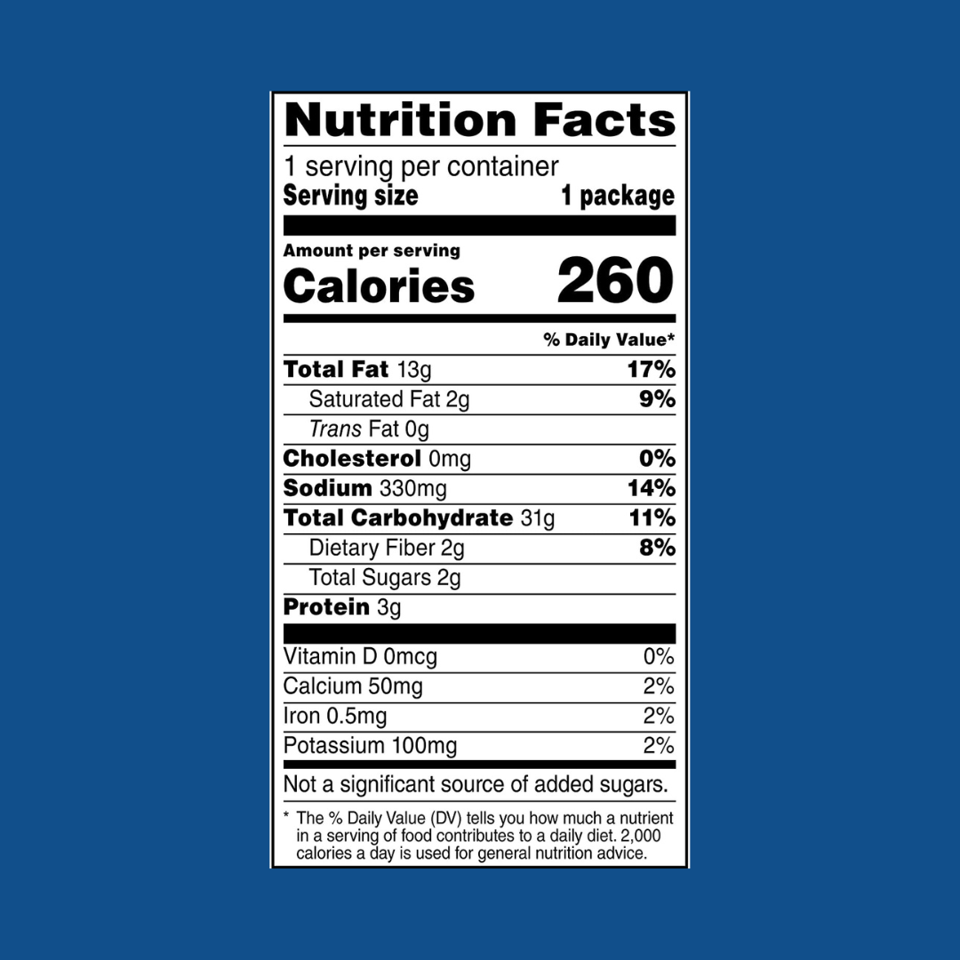 Doritos Cool Ranch Chips Nutrition Facts | J&J Vending SF Office Pantry Snacks and Beverage Delivery Service