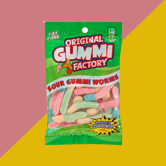 Original Gummi Factory Sour Gummi Worms Candy | J&J Vending SF Office Pantry Snacks and Beverage Delivery Service