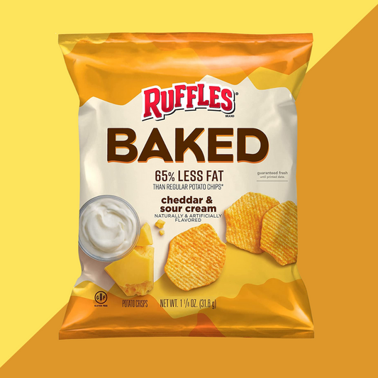 Baked Ruffles Cheddar and Sour Cream Chips | J&J Vending SF Office Pantry Snacks and Beverage Delivery Service