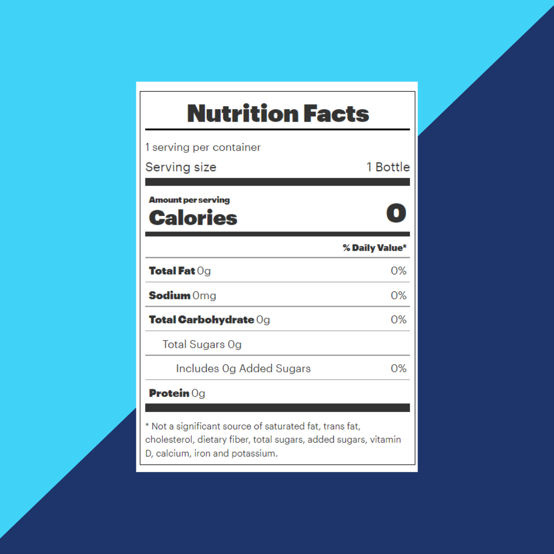 Smartwater 20oz Nutrition Facts | J&J Vending SF Office Pantry Snacks and Beverage Delivery Service