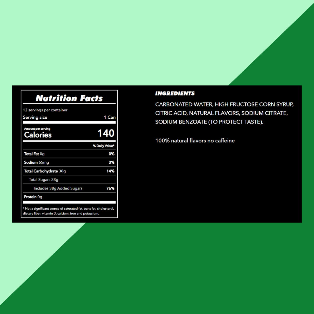 Sprite Lemon Lime Cans Nutrition Facts | J&J Vending SF Office Snack and Beverage Delivery Service